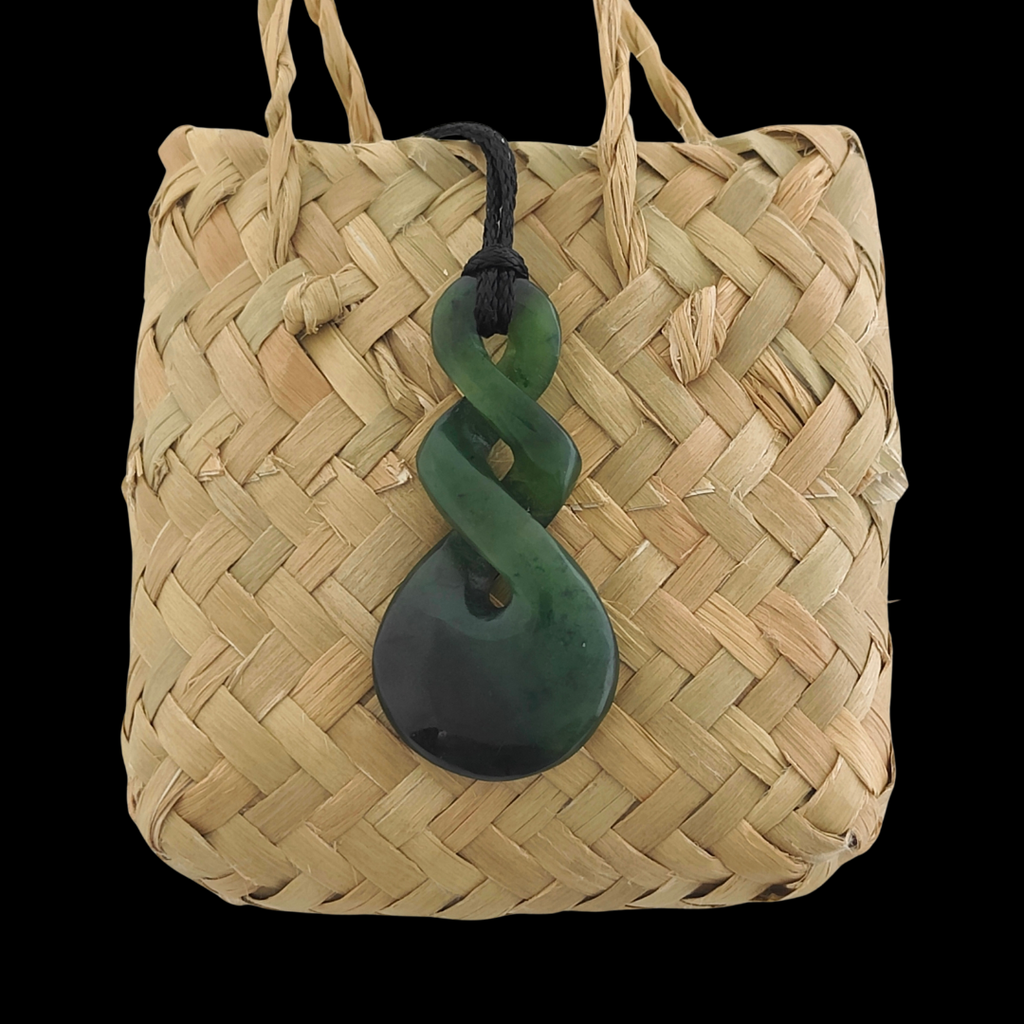 NZ Greenstone Double Twist - 45mm #02