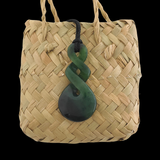 NZ Greenstone Double Twist - 45mm #02