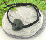 NZ Greenstone Heart Bracelet #5