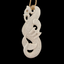 Manaia Whalebone Carving - NZ Made by Alex Sands #AS49W