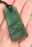 NZ Greenstone Toki With Pattern 63mm #37
