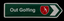 Road Sign Magnet - Out Golfing