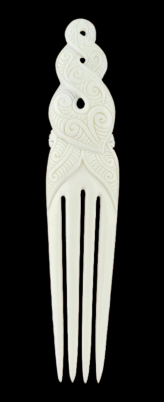 Heru Double Twist Bone - Comb Hair Piece