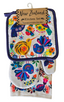 3 Pack Kitchen Set - Retro Birds Purple Boarder