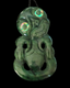 NZ Greenstone Extra Large Tiki Carving - 124mm #39L-E