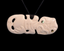 Tiki Breast Plate Bone Carving Pendant #38