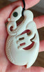 Manaia Bone Carving - 80mm - Carved by Joseph, NZ - #04
