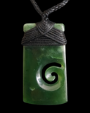 NZ Greenstone Koru Toki - Carver: Aden Hoglund #AH11