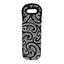 A wine cooler bag featuring a black and white Polynesian tribal pattern with 'NEW ZEALAND' text printed on it, shown against a plain white background.