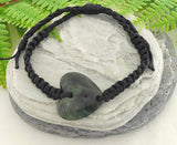 NZ Greenstone Heart Bracelet #3