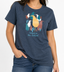 Ladies Fitted T-Shirt - Kiwi Crowd