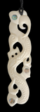 Manaia Bone Carving Necklace - 160mm - Carved by Joseph, NZ - #38