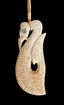 Manaia Whalebone Carving - NZ Made By Finao Katoa #ASW102
