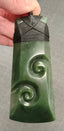 NZ Greenstone XL Toki With Double Koru 117mm #19