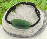 NZ Greenstone Oval Bracelet #1