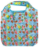 Flowers & Kiwi - Blue Fold Out Bag