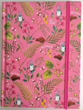 Notebook NZ Birds & Flowers Pink