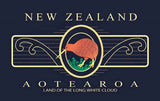 Men's Navy T-Shirt - Embroidered Kiwi Koru