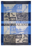 Jacquard Scenic Beige Blue Tea Towel