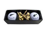 Golf Balls & Tees Pack - Silver Fern