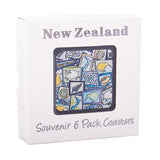 6 Pack NZ Icons Foil Coaster Set