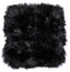Sheepskin Cushion Cover - Black - Standard or Large Size