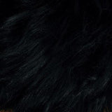 Single Large Sheepskin Rug - Black