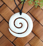 Koru Bone Carving Pendant #01