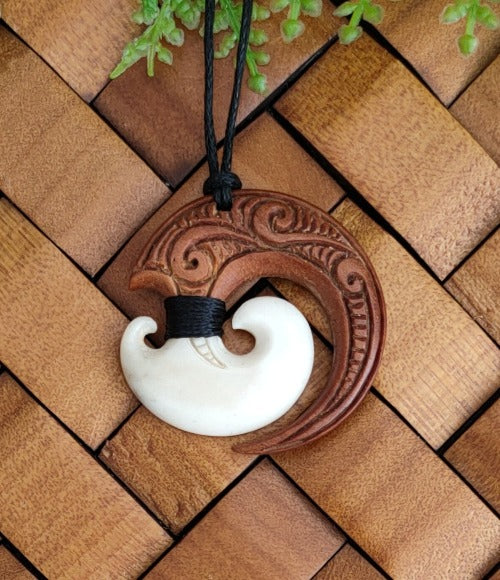 Wood on sale carving necklace