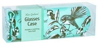 Glasses Case NZ Birds Pastel Blue