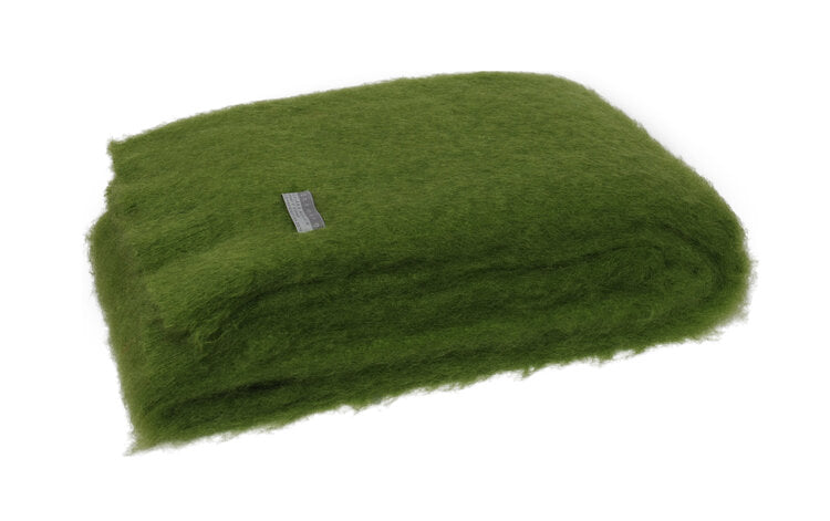 Windermere Mohair Knee Rug - Lime