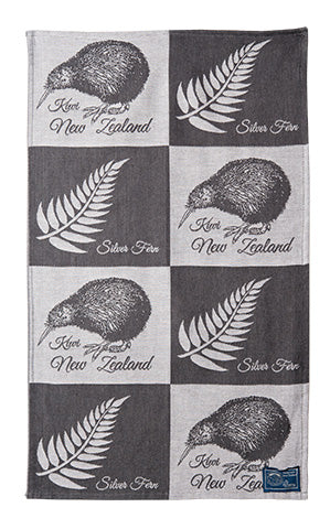 Kiwi And Fern NZ Tea Towel