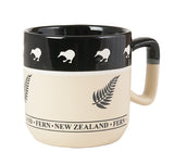 NZ Fern Large Stoneware Coffee Mug