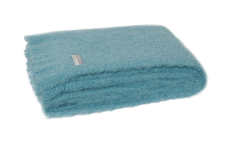 Windermere Mohair Knee Rug - Sea Spray