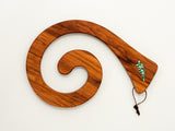Rimu Wood Single Tablemat with Paua Inlay - Fern