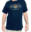 Men's Navy T-Shirt - Embroidered Kiwi Koru