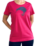 Ladies Fitted T-Shirt - Paisley Kiwi