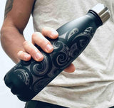Stainless Steel Kowhaiwhai Drink Bottle 500ml