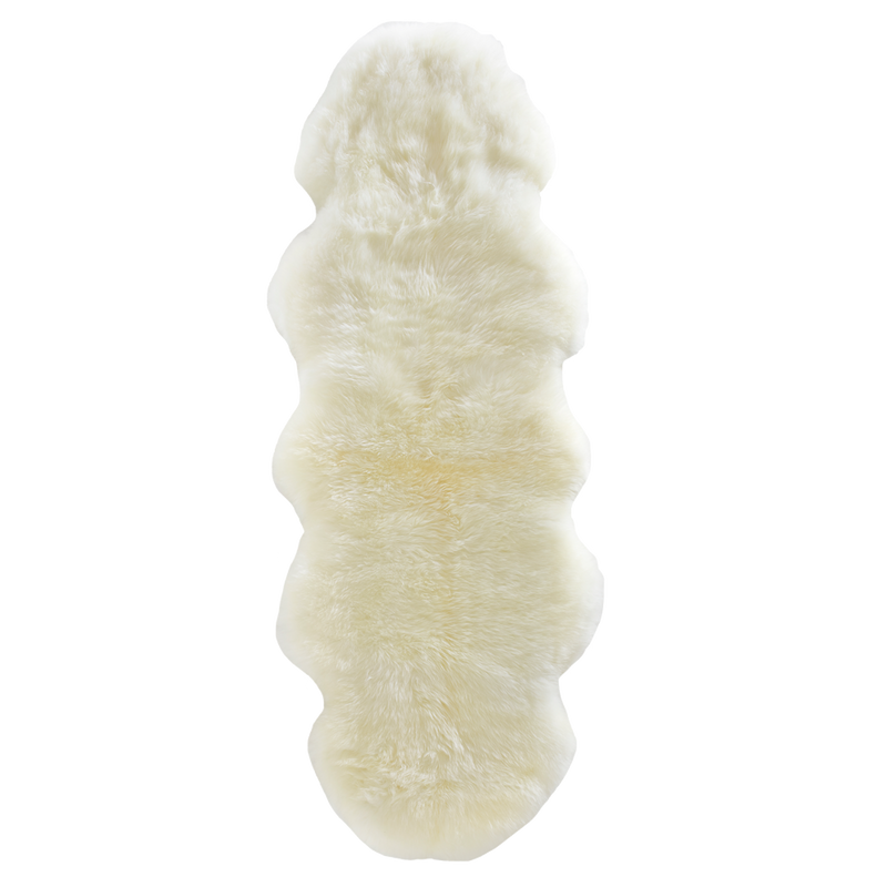 Double Ivory Sheepskin Rug - NZ Made