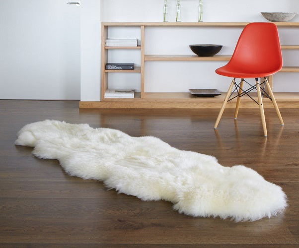 Double Ivory Sheepskin Rug - NZ Made