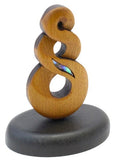 Carved Kauri Twist - Standing 65mm high