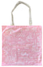 NZ Sketch Pink Cotton Tote Bag