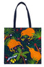 NZ Rainforest Kiwi Cotton Tote Bag