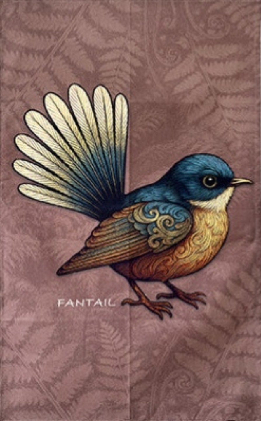Nest Fantail Tea Towel Main image