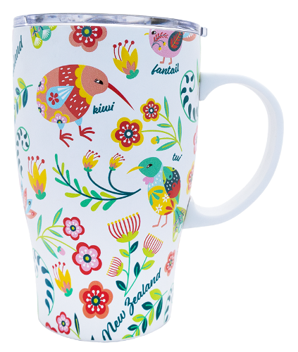 Manu Design White Travel Mug - #145