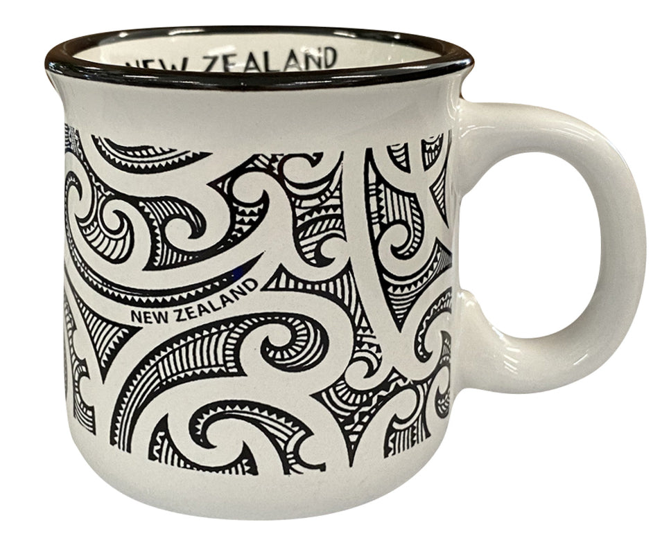 Camping Espresso Mug - NZ Maori Tattoo Design Main image