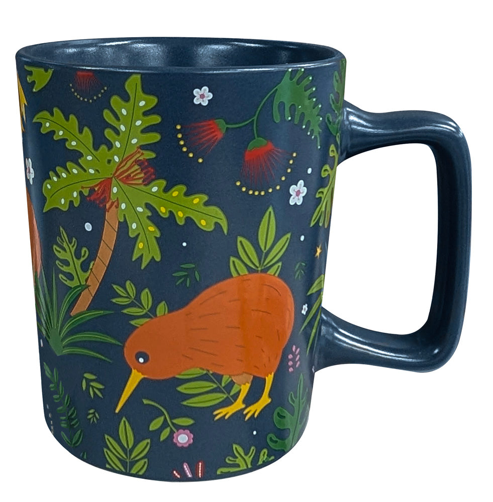 Rainforest Kiwi Large Ceramic Mug Main image