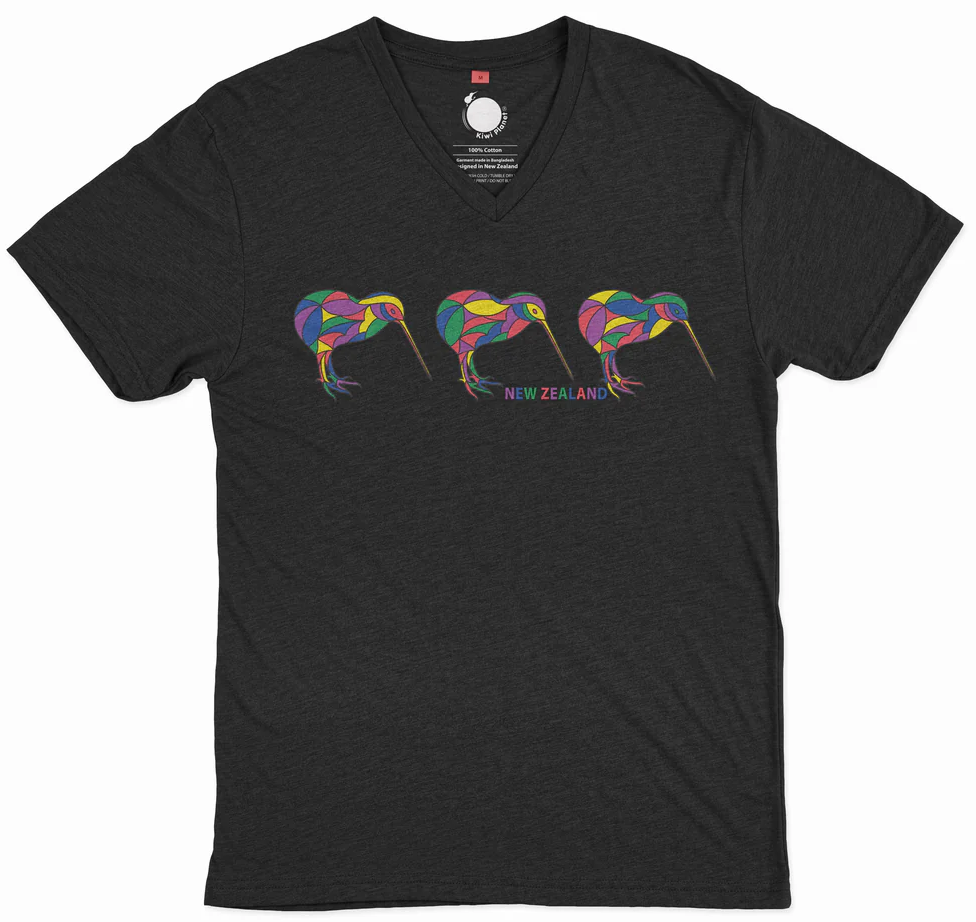 Ladies Fitted T-Shirt - Mosaic Kiwi Main image