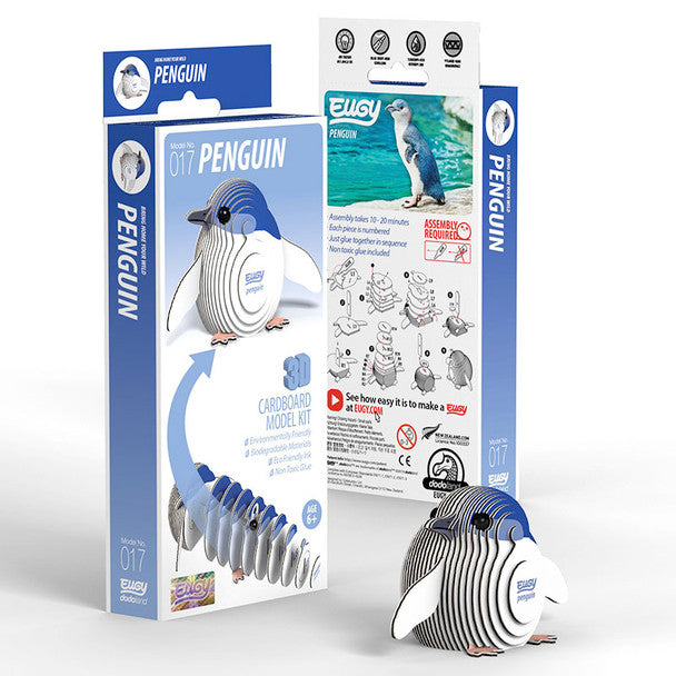 Eugy Penguin - 3D Cardboard Model Kit
