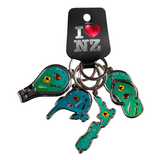 4 Pack NZ Icons Keyrings